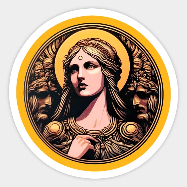 Goddess Sticker by Sobalvarro